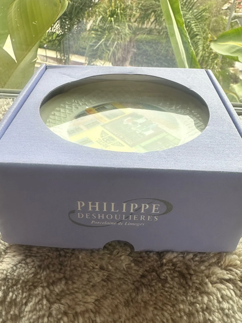 Philippe Deshoulieres Pale Blue Porcelain Reptile Habitat Dish